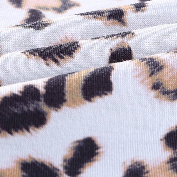 Leopard Spliced Flowy Ruched Tank - Picture 9 of 15